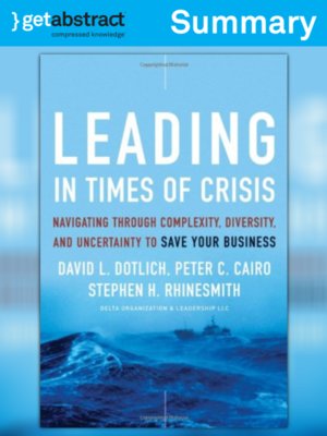 cover image of Leading in Times of Crisis (Summary)